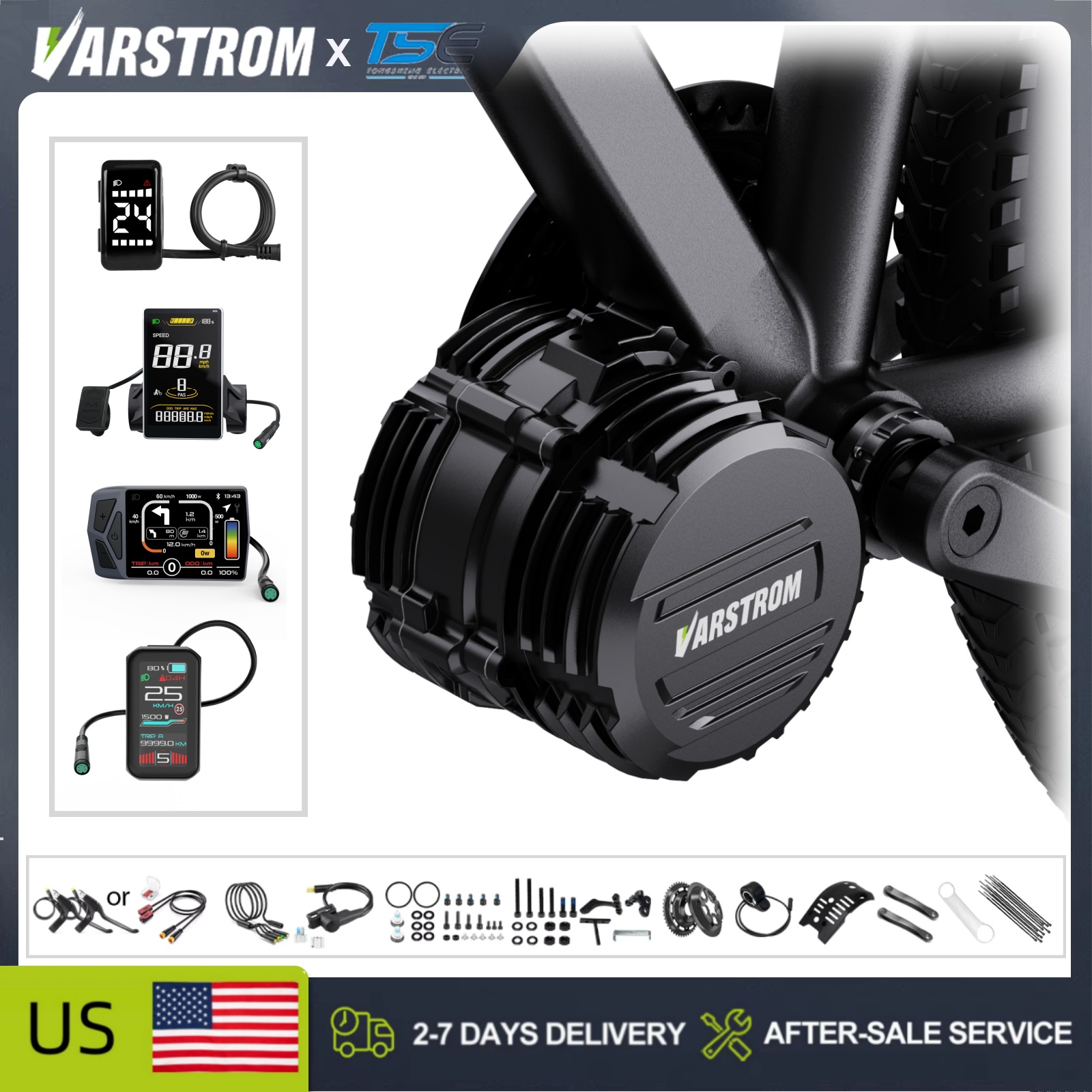 [USA Stock ] Tongsheng TSDZ16  - Mid Drive Conversion Kit 1000W 评论和价格